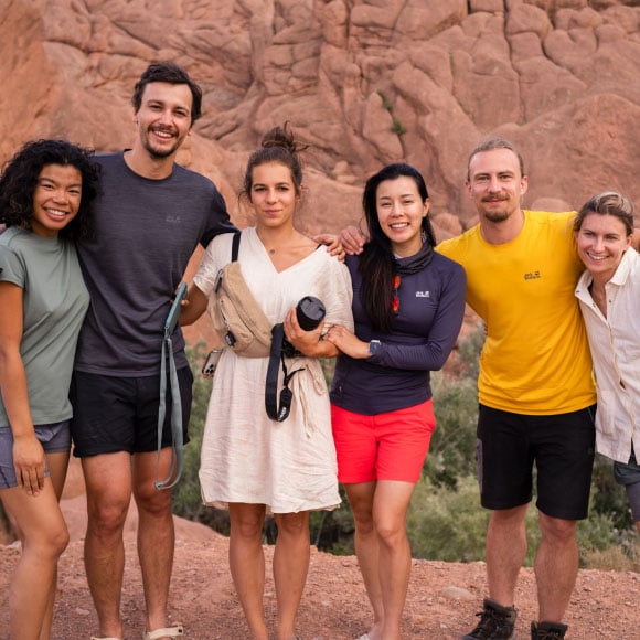 Gruppenfoto von einem Teil der Gruppe